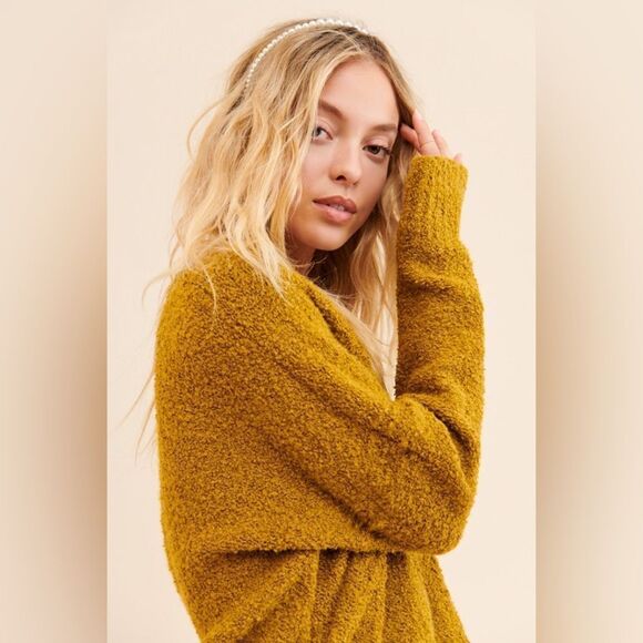 Free People Mustard Sweater - Picture 2 of 5